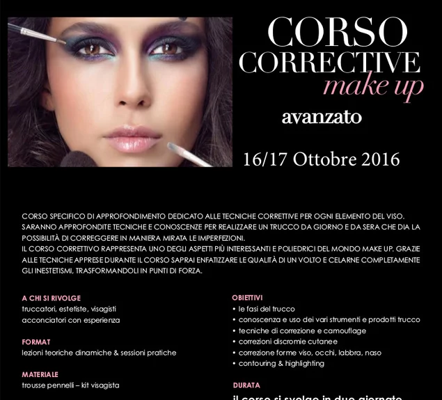 CORSO CORRECTIVE make up avanzato
